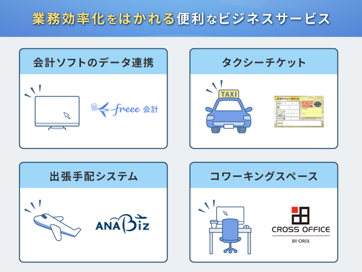 JCB Biz ONEのビジネスサービス