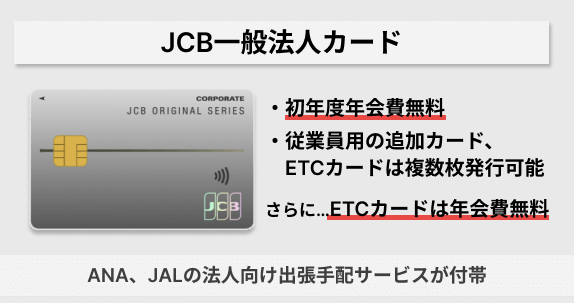 JCB一般法人カードの特徴