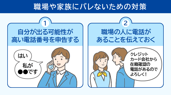 職場や家族にカードローンの電話だとバレないための対策